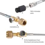 GURUDAR CO2 Tank Adapter with Stainless Steel Hose