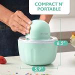 Americana Collection Elite Pint Perfect™ EIM1205MX 1 Pint Ice Cream Maker Freezing Mug, Frozen Yogurt, Sorbet, Gelato Treat, Recipes, Mint