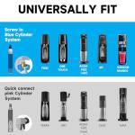 GURUDAR CO2 Tank Adapter with Stainless Steel Hose