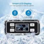 Commercial Ice Maker Machine 150lbs/24H, 33lbs Bin Under Counter Ice Maker, Stainless Steel Freestanding Ice Machine with Self-Cleaning, 3 Cube Sizes, Quiet Compressor for Home Bar Restaurant