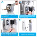 GURUDAR CO2 Tank Adapter with Stainless Steel Hose