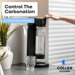 Carbonated Water Maker – Portable Manual Soda Maker for Sparkling Water & Fizzy Drinks – No Electricity, CO₂ Cylinder Not Included – Iceless Soda Machine for Home & Kitchen