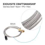 GURUDAR CO2 Tank Adapter with Stainless Steel Hose