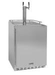 Kegco Kegerator 24" Wide Dual Tap Stainless Steel Undercounter Beer Dispenser HK38SSU-2