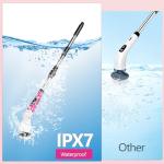 Electric Spin Scrubber,2026 New Adjustable Angle Cleaning Brush，IPX7 Waterproof Shower Scrubber with 3 Speed Settings,9 Brush Heads & Extendable Long Handle for Bathroom, Kitchen and Car Cleaning