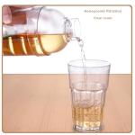 Plastic Bar Cocktail Shaker with Measuring Jigger Set,Hand Drink Mixer Boba Tea Shaker Cup with Scales,Bar Tool Transparent Protein(350ML)