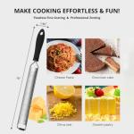 Kitchen Tool Set:Ultra Sharp Lemon Zester| Cheese Grater & Vegetable Peeler - Perfect for grating for Parmesan, Lemon, Ginger, Garlic, Nutmeg, Chocolate, Fruits - Effortless Fruit/Vegetable Peeling