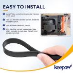 KEEPOW Vacuum Belt for Hoover Power Dash Pet Carpet Cleaner, Replace Part 440012733/440014074, Fit Model FH50700 FH50710 FH50702 (2 Pack)
