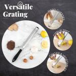 Kitchen Tool Set:Ultra Sharp Lemon Zester| Cheese Grater & Vegetable Peeler - Perfect for grating for Parmesan, Lemon, Ginger, Garlic, Nutmeg, Chocolate, Fruits - Effortless Fruit/Vegetable Peeling