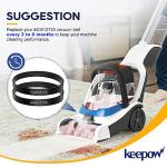 KEEPOW Vacuum Belt for Hoover Power Dash Pet Carpet Cleaner, Replace Part 440012733/440014074, Fit Model FH50700 FH50710 FH50702 (2 Pack)