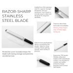 Kitchen Tool Set:Ultra Sharp Lemon Zester| Cheese Grater & Vegetable Peeler - Perfect for grating for Parmesan, Lemon, Ginger, Garlic, Nutmeg, Chocolate, Fruits - Effortless Fruit/Vegetable Peeling