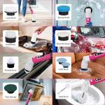 Electric Spin Scrubber,2026 New Adjustable Angle Cleaning Brush，IPX7 Waterproof Shower Scrubber with 3 Speed Settings,9 Brush Heads & Extendable Long Handle for Bathroom, Kitchen and Car Cleaning