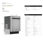 Empava 24 Inch Built-in Dishwasher, Stainless Steel Tub, 15 Place Settings, 8 Wash Cycles, Top Control, Auto Door Dry, 49 dB Ultra Quiet, Energy Star & UL Certified