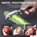 Kitchen Tool Set:Ultra Sharp Lemon Zester| Cheese Grater & Vegetable Peeler - Perfect for grating for Parmesan, Lemon, Ginger, Garlic, Nutmeg, Chocolate, Fruits - Effortless Fruit/Vegetable Peeling