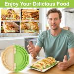 Tortilla Sealer Crimper |Tortilla Maker Large-For 6-12“Tortillas| 3 in 1 Crumpet Tortilla Sealer Adjustable |Quesadilla Crimpe |Flip Wrap Taco Maker| Burrito Maker Quesadilla Press| BPA-Free |Safe