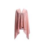 1920s Vintage Shawls and Wraps ¨C Faux Assuit Foil Print Chiffon Scarf, Tribal Fashion Poncho, Bellydance Robe & Bridesmaid Cape | 70x33 inches