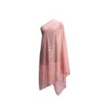 1920s Vintage Shawls and Wraps ¨C Faux Assuit Foil Print Chiffon Scarf, Tribal Fashion Poncho, Bellydance Robe & Bridesmaid Cape | 70x33 inches