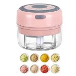 Electric Mini Garlic Mincer, 100ML USB Vegetable Onion Chopper, Portable Small Food Processor for Ginger, Chili, Vegetables