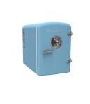 Frigidaire Retro 9-Can Mini Personal Fridge Portable Cooler for Car, Office, Bedroom, Dorm Room, or Cabin, 11.8" D x 7.1" W x 10.1" H, BLUE