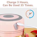 Electric Mini Garlic Mincer, 100ML USB Vegetable Onion Chopper, Portable Small Food Processor for Ginger, Chili, Vegetables