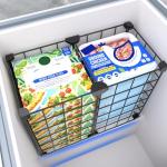 Freezer Organizer Bins - Black Wire Baskets