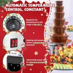 6-Tier Commercial Chocolate Fountain for Parties