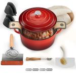 5QT Cast Iron Dutch Oven for Bread Baking
