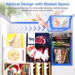 Freezer Organizer Bins - Black Wire Baskets