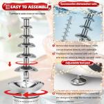 6-Tier Commercial Chocolate Fountain for Parties