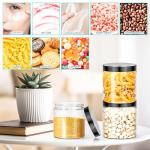 MotBach 3-Pack 16oz Glass Jars with Lids