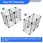 Freezer Organizer Bins - Black Wire Baskets