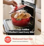 5QT Cast Iron Dutch Oven for Bread Baking