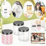 MotBach 3-Pack 16oz Glass Jars with Lids