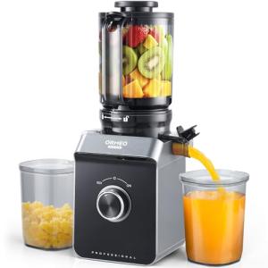 ORMEO HOME Cold Press Juicer with Large Feed Chute