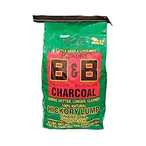 B&B Organic Hickory Lump Charcoal - 8 lbs