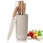 Retrosohoo 6-Piece Khaki Kitchen Knife Set