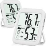 Antonki Digital Indoor Thermometer and Hygrometer Set