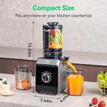 ORMEO HOME Cold Press Juicer with Large Feed Chute
