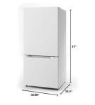 Midea 18.7 Cu. Ft. White Bottom Freezer Refrigerator