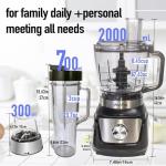 3-in-1 Food Processor and Blender Combo