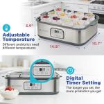 Probiotic Yogurt Maker XL with Adjustable Controls