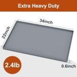 Extra Thick Waterproof Silicone Mat with Raised Edges