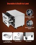 VEVOR Stainless Steel Two-Drawer Food Warmer