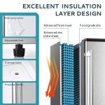 85Lbs Commercial Ice Maker with Auto-Cleaning