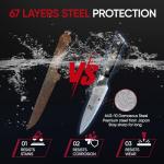 Zennish 3.5 Inch Paring Knife with Damascus Blade