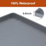 Extra Thick Waterproof Silicone Mat with Raised Edges