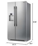 Frigidaire 36" Stainless Steel Side-by-Side Refrigerator