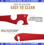 Silicone Oven Rack Tool with Long Handle
