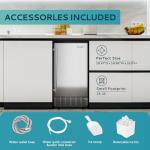 85Lbs Commercial Ice Maker with Auto-Cleaning