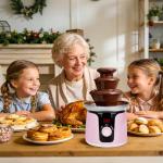 Mini 14oz Chocolate Fondue Fountain with Forks